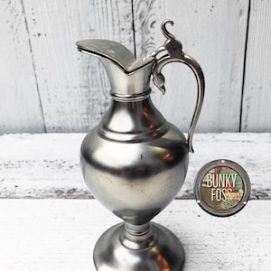 Vintage KMD TIEL Royal Holland Pewter Syrup Pitcher,Holland,Royal Holland Pitcher,Syrup Pitcher, Royal Holland Pewter,Pewter Pitcher,1970&#39;s