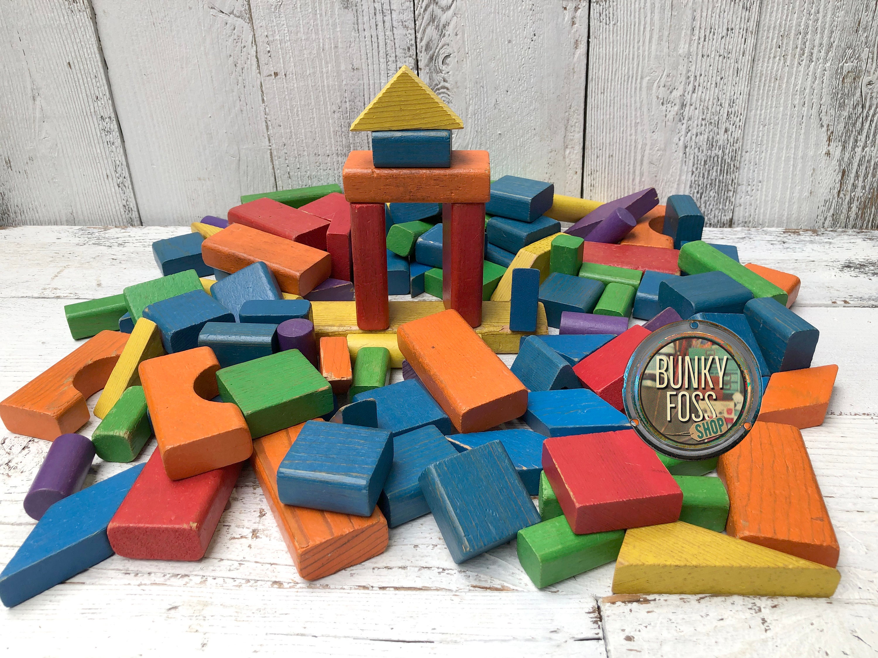 Deluxe ABC 123 Wooden Blocks Wooden Toy Blocks Building Blocks