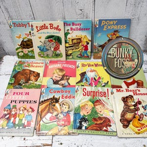 Vintage Rand McNally Children&#39;s Elf Books Set, Vintage Kids Books, Kids Book Set, Rad McNally, Elf Books,Childrens Books, Book Set, 1950&#39;s
