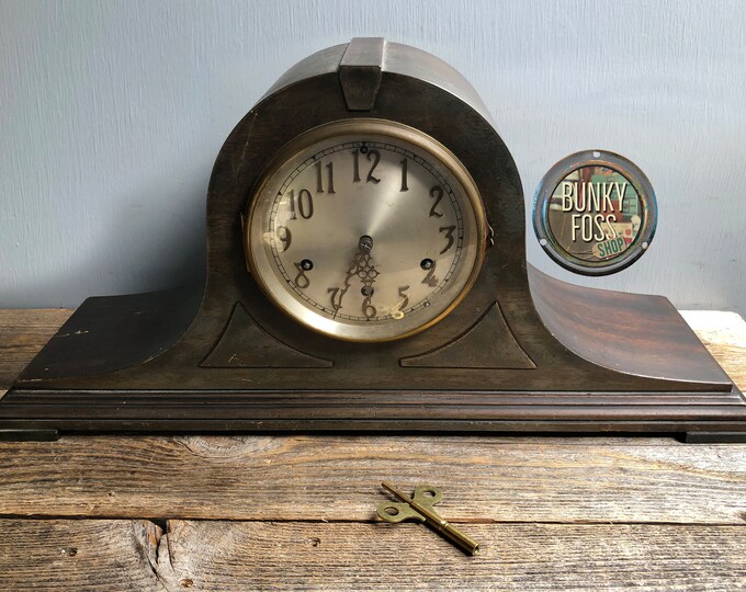 Antique Seth Thomas Mantel Clock NO 124 Chime 98, Working Clock, With