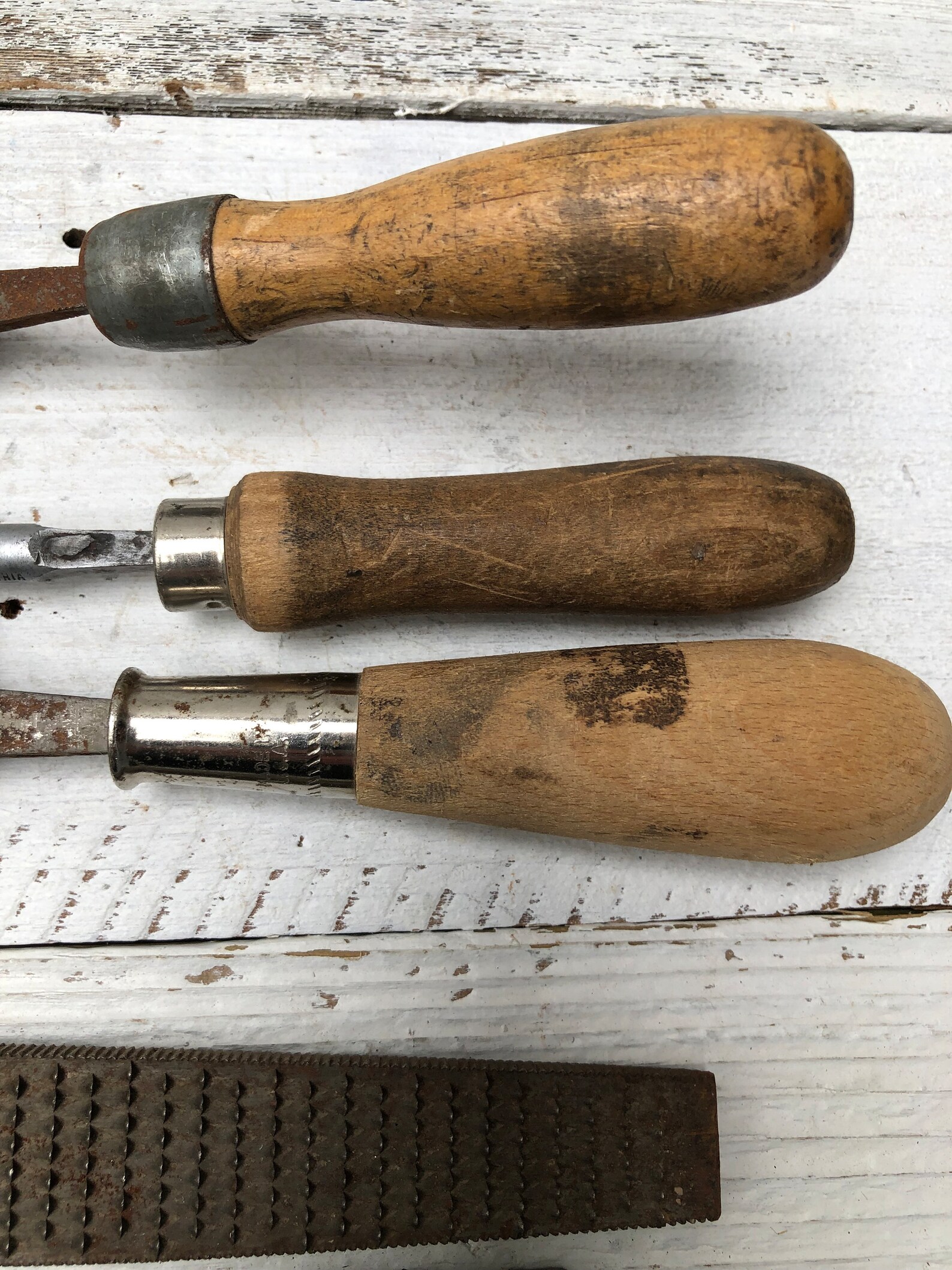 Old Rasps Vintage Wood Handled Rasps/files Mixed Lot, Oberg Rasp, Austria File ...