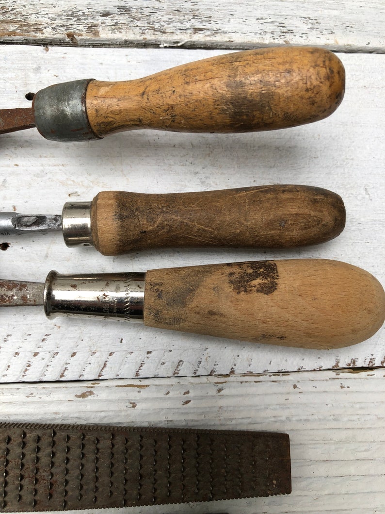 Vintage Wood Handled Rasps/files Mixed Lot, Oberg Rasp, Austria File ...