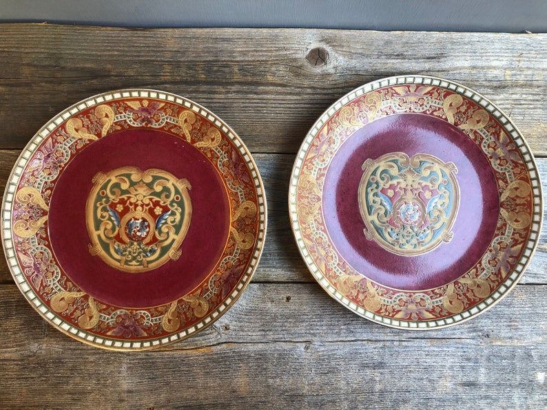 Vintage Oriental Accent Decorative Plates Oriental Accent Etsy