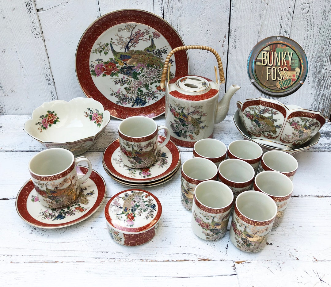 Vintage 20 Piece Set Satsuma Heritage Mint LTDT Tea/dinnerware Set