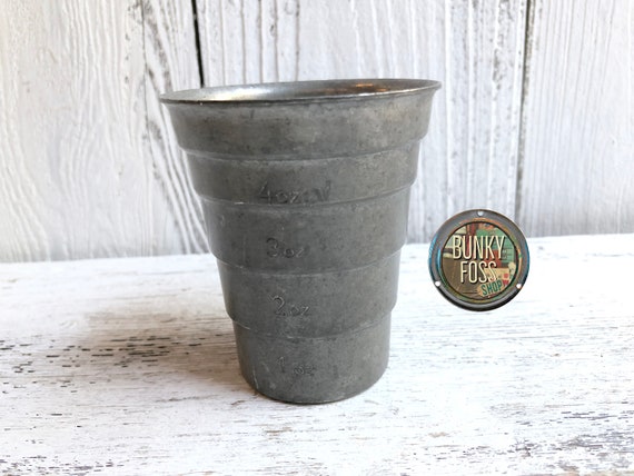 Vintage Kirk Pewter by Hanle Graduated Jigger, Graduated Jigger, Vintage  Pewter Measuring Cup,vintage Jigger, Vintage Barware, Pewter Jigger 