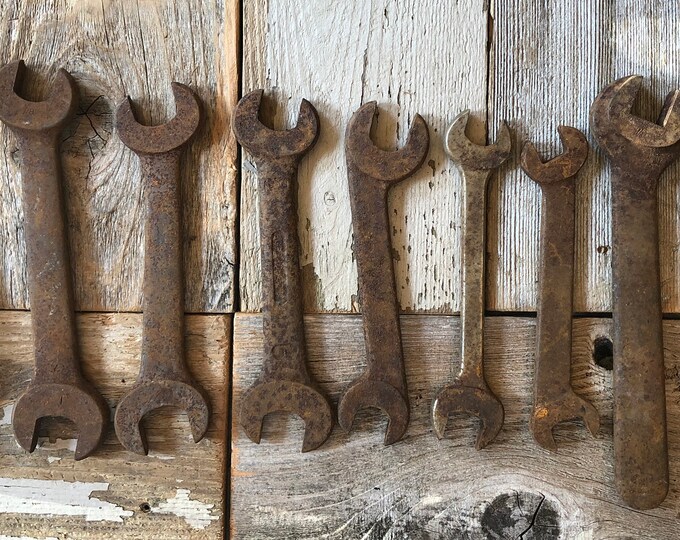 Rusty Old Hand Wrenches, Wrenches, Tools, Rusty Tools, Rusty Wrenches