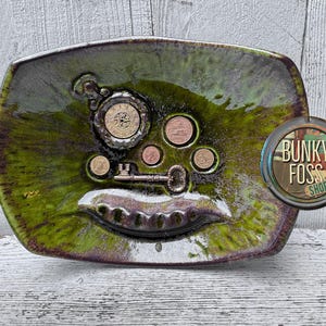 Vintage MCM  Hayden Lewis Large Ceramic Coin Ashtray, Coin Ashtray, MCM, Ceramic Ashtray, MCM Decor, Mid Century Dish, Hayden Lewis, Ashtray