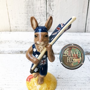 Vintage Royal Doulton Federation Bunnykins Australian Special Edition, Bunnykins Figurine, Royal Doulton Bunnykins, Bunny Figurine,Bunnykins