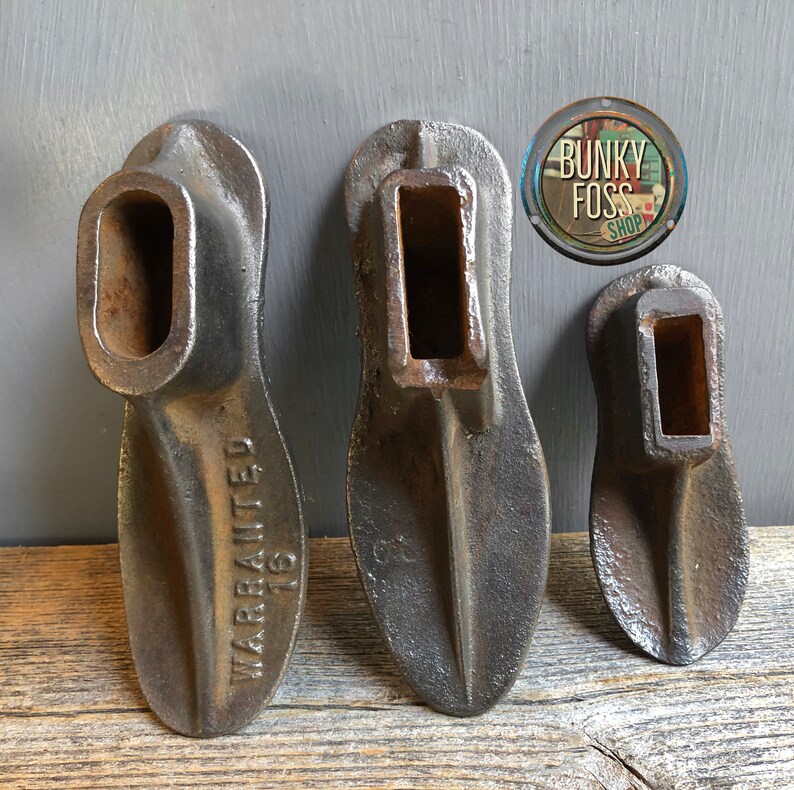 Antique Cast Iron Cobbler's Shoe Molds Cast Iron Shoe Etsy