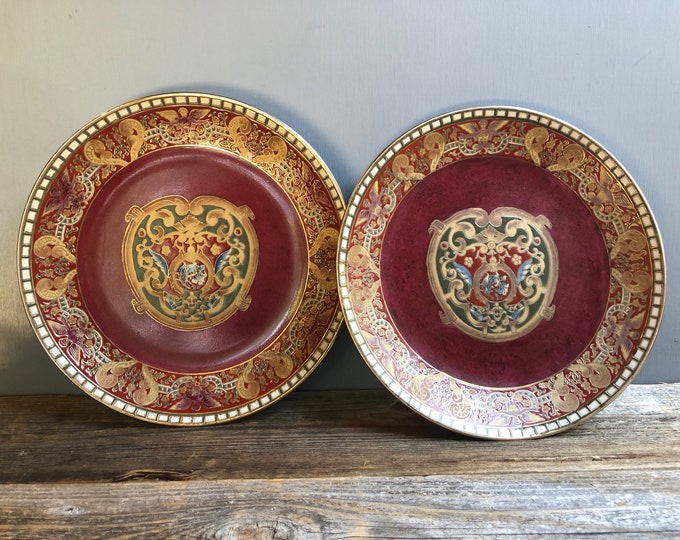 Vintage Oriental Accent Decorative Plates Oriental Accent Etsy
