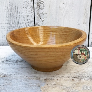 Vintage Handmade White Oak Wooden Bowl, Wooden Bowl, Pretty Wooden Bowl, White Oak, White Oak Bowl, Handmade Bowl, Bowl