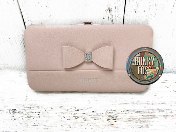 Vintage Guess Brand Pink Bow Wallet Guess Wallet Hard Case Wallet Pink Faux Leather vintage Guess Wallet pink Wallet With Bow pink Wallet Etsy Canada