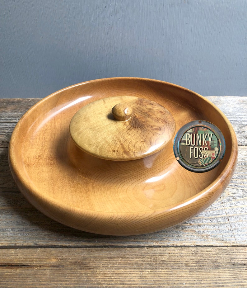 Vintage House of Myrtlewood Wooden Nut Bowl Lidded Bowl Etsy