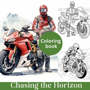 Motorcycle Coloring Book: 55 Biker Designs for Adults & Teens (PDF)