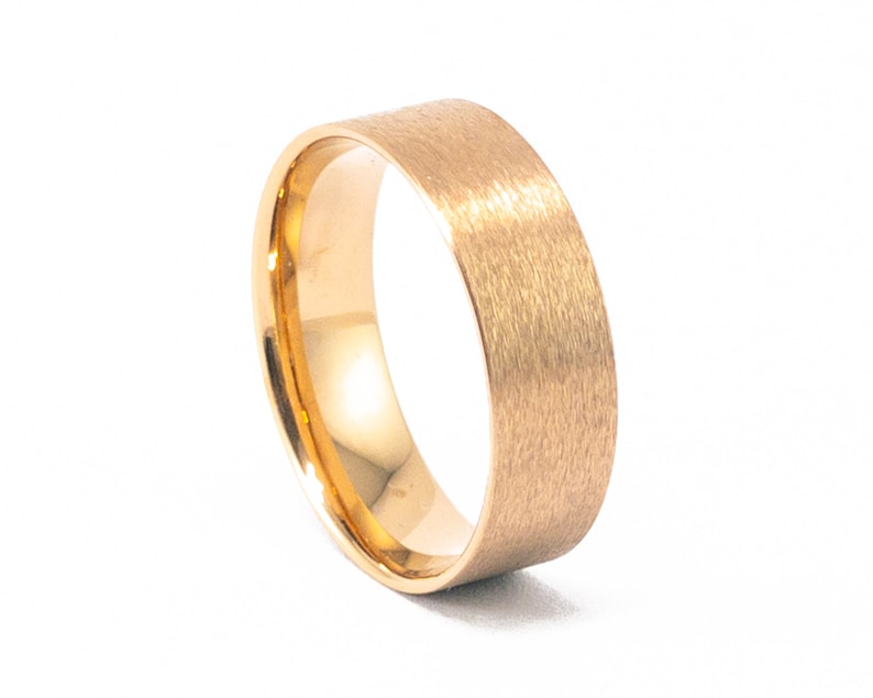 6mm Rose Gold Tungsten Carbide Ring liner