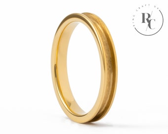 3.2mm Gold Tungsten Carbide Ring Core