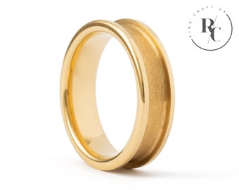 6mm Gold Tungsten Carbide Ring Core