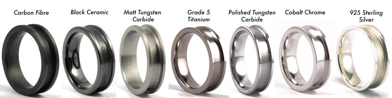 6mm Rose Gold Tungsten Carbide Ring liner
