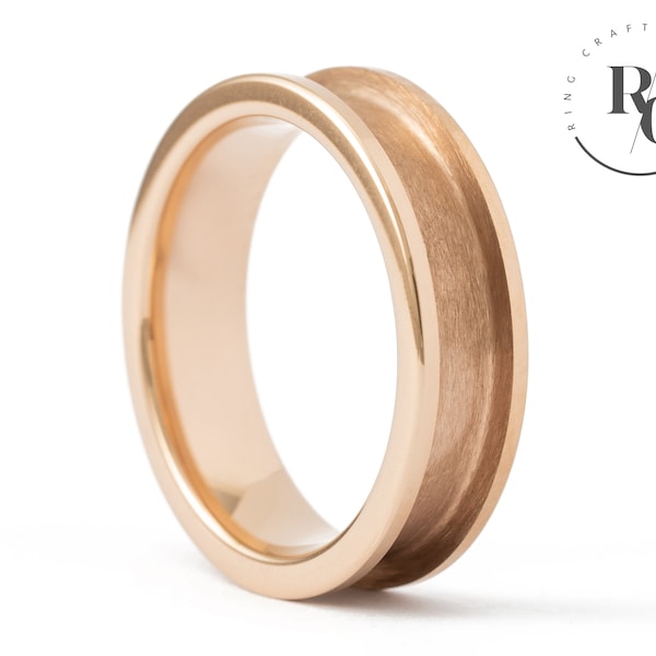 6mm Rose-Gold Hartmetall Ringkern