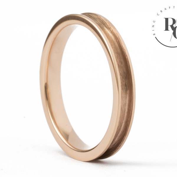 3.2mm Rose-Gold Tungsten Carbide Ring Core