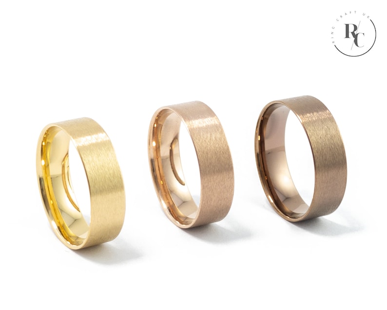 6mm Rose Gold Tungsten Carbide Ring liner