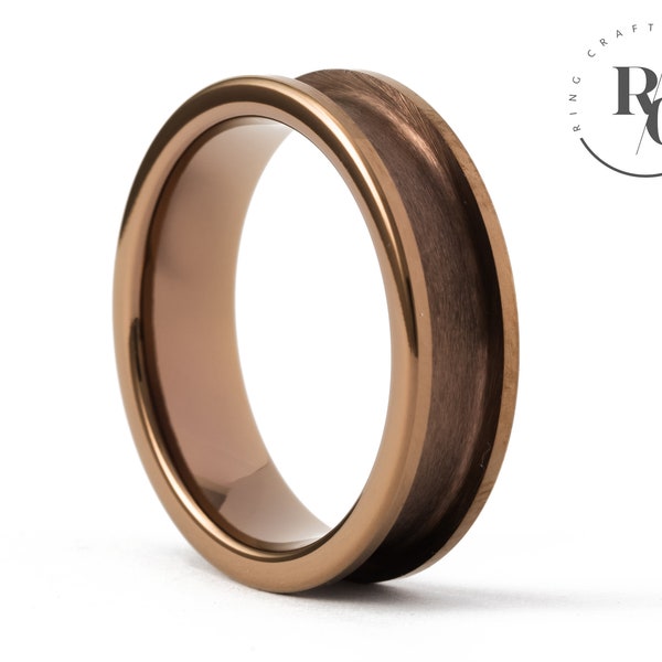 6mm Bronze Tungsten Carbide Ring core