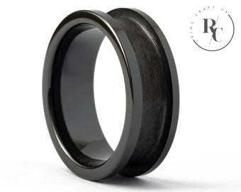 8mm Black Ceramic Ring Core