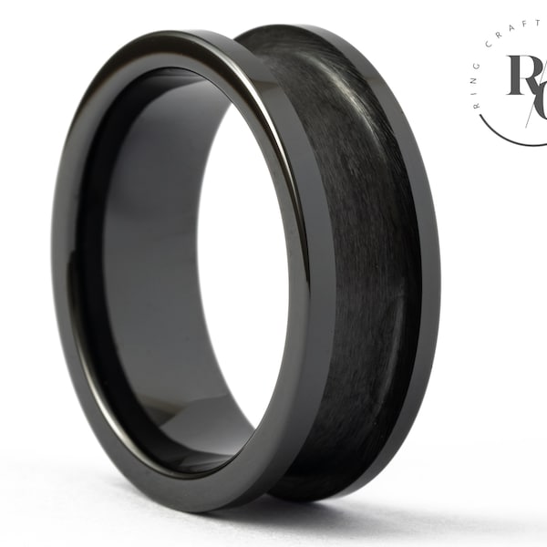 8mm Black Ceramic Ring Core