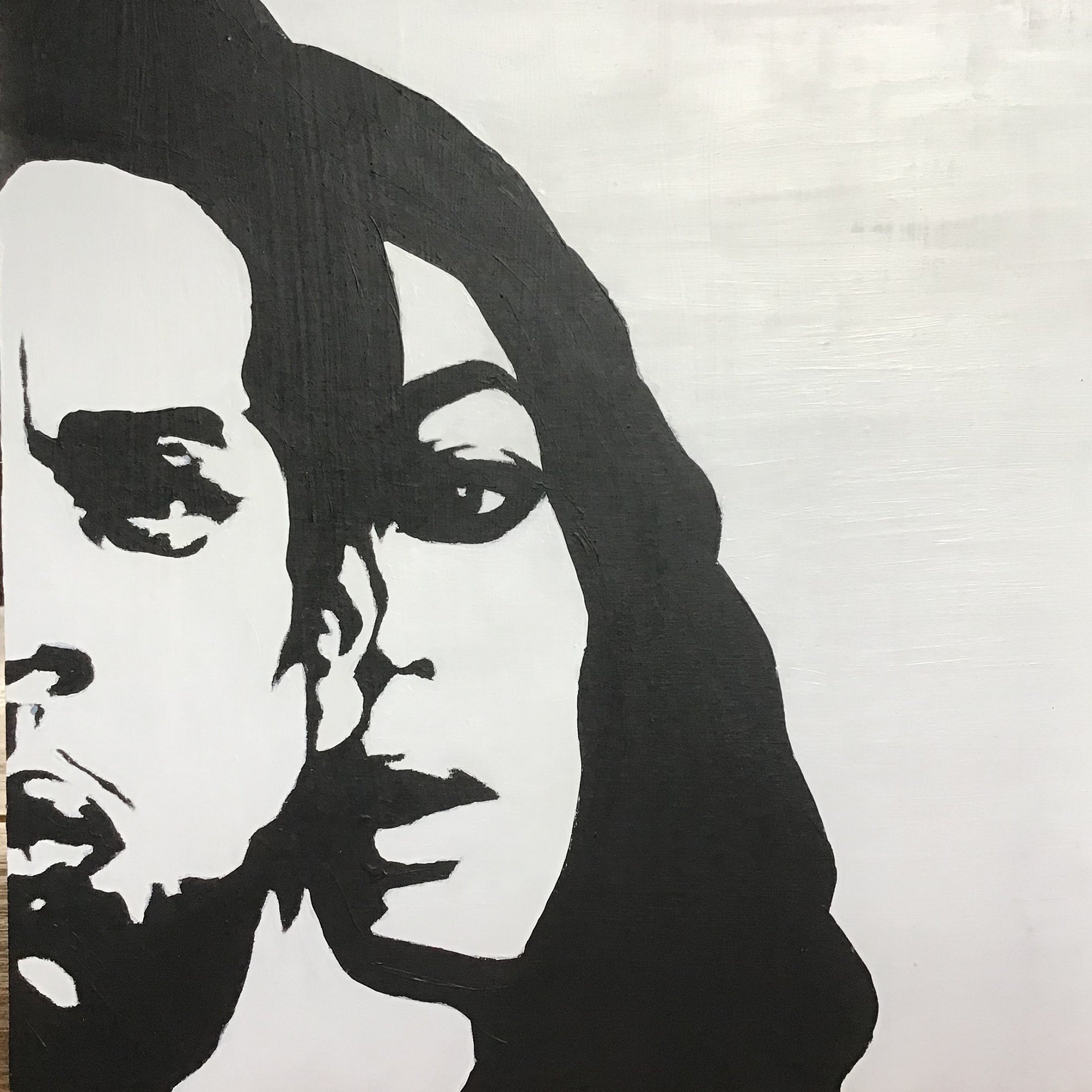 Beyonce And Jay Z Black And White Pop Art Painting Etsy