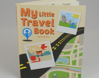 Diario de viaje personalizado de tapa dura: Mi pequeño libro de viaje