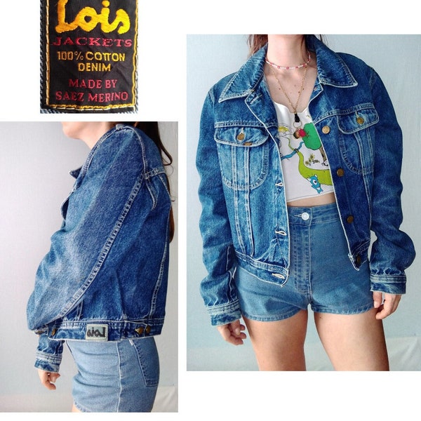 Vintage LOIS denim jacket SAEZ MERINO made in Spain