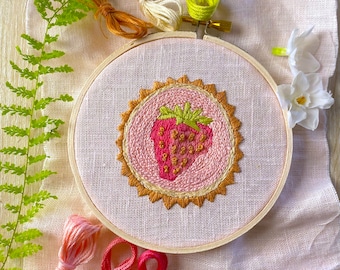 Hand Embroidery Kit, Beginner Embroidery Kit, Modern Embroidery Hoop Art, Embroidery Pattern