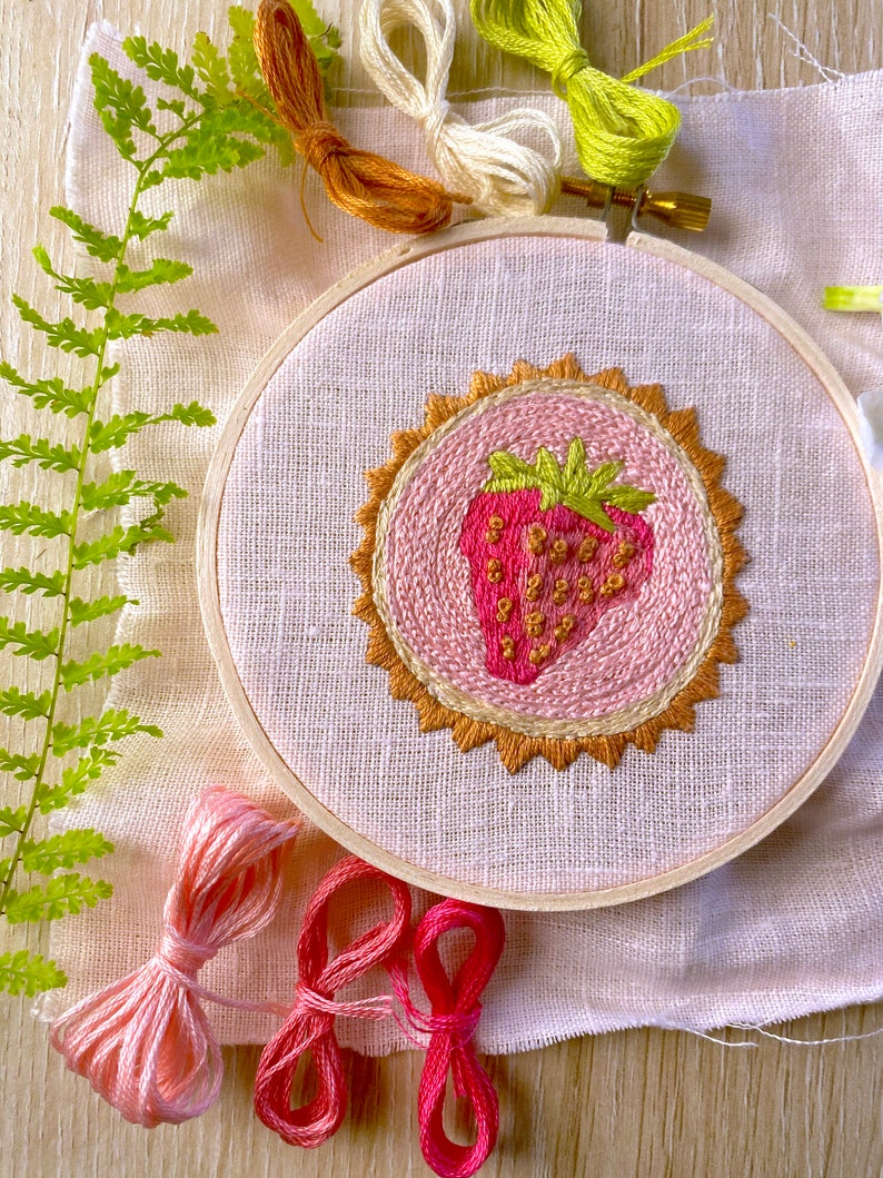 Hand Embroidery Kit, Beginner Embroidery Kit, Modern Embroidery Hoop Art, Embroidery Pattern image 2