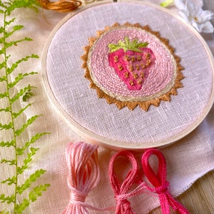 Hand Embroidery Kit, Beginner Embroidery Kit, Modern Embroidery Hoop Art, Embroidery Pattern image 3