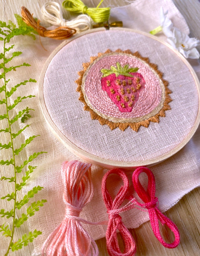 Hand Embroidery Kit, Beginner Embroidery Kit, Modern Embroidery Hoop Art, Embroidery Pattern image 3