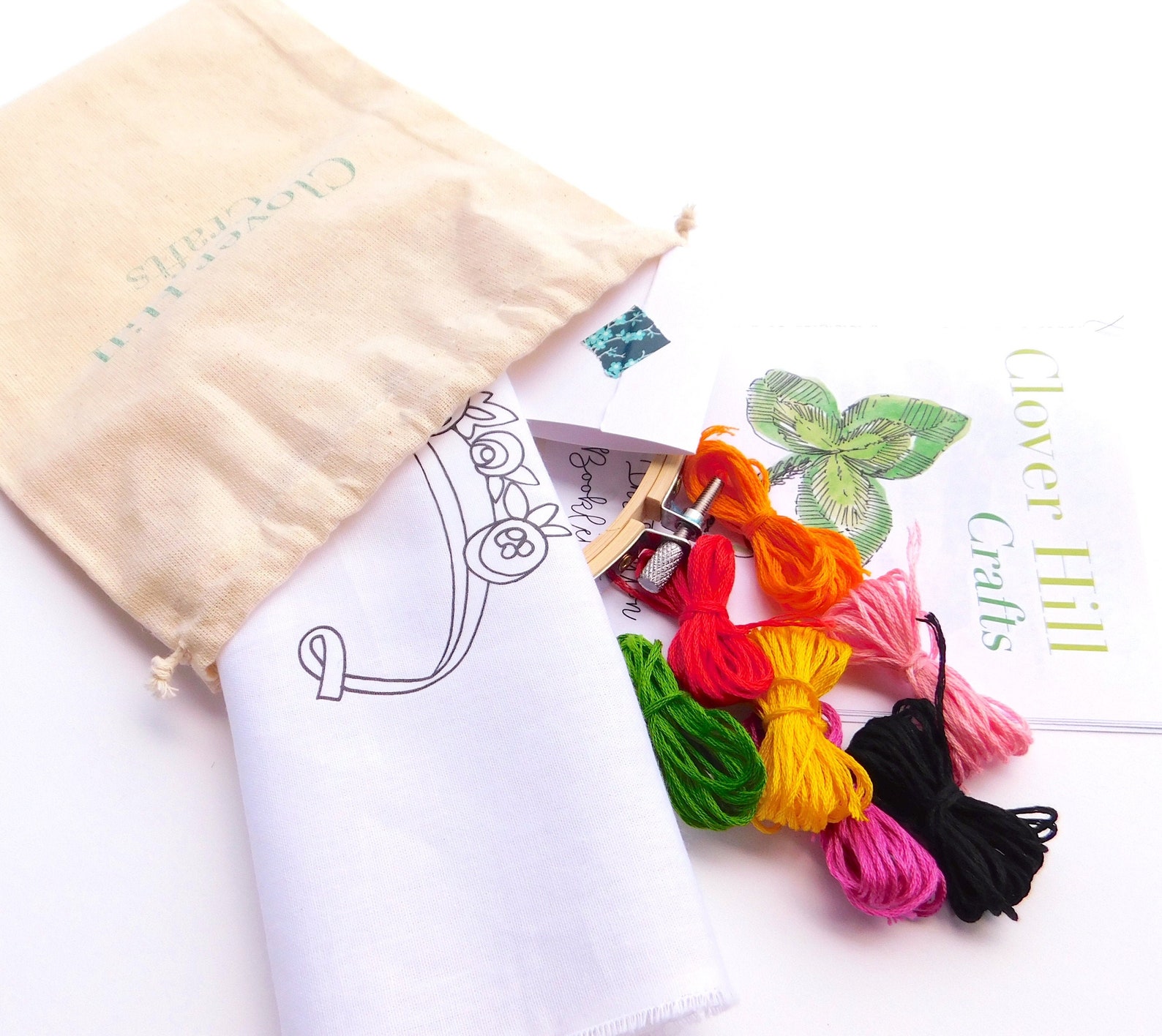 Advance Embroidery kit, hand embroidery material kit.