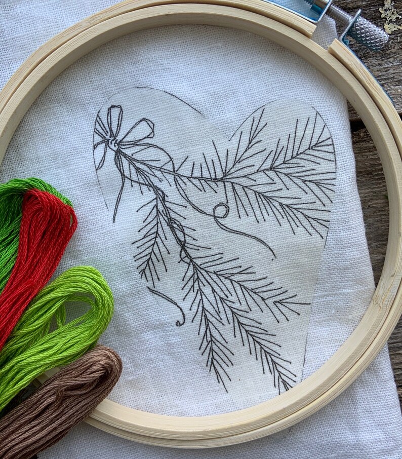 Embroidery Kit Christmas Christmas Ornaments DIY Christmas Etsy