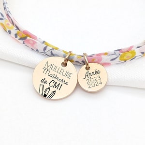 Personalized teacher bracelet, Best Teacher gift, Super ATSEM gift, Thank you teacher, End of year gift, teacher gift