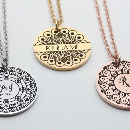 Mandala Personalized Necklace Ethnic 