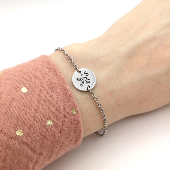 Chain bracelet engraved deals