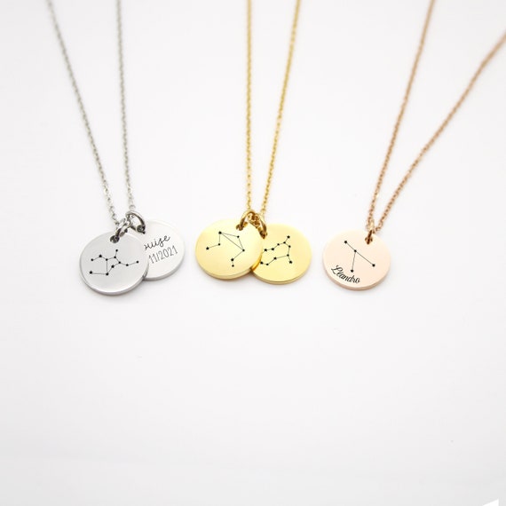 Personalized Astrological Sign Necklace Zodiac Necklace