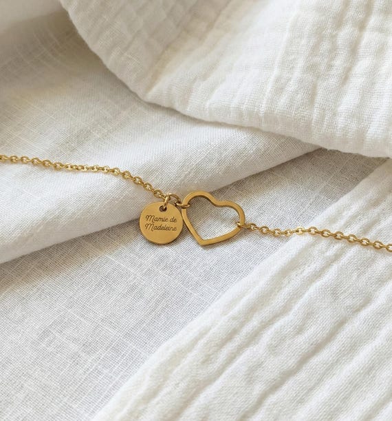 Bracciale con nome personalizzato con perline Heishi – Bracciale con lettera e simbolo – Regalo per la festa della mamma, mamma, moglie, fatto a mano - Italia