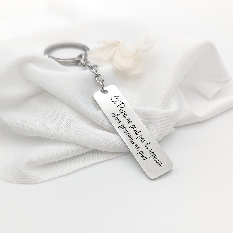 Personalized key ring Father's Day gift, Mother's Day gift, Licensed gift, Competition gift, Biker gift, Wedding witness gift Barre