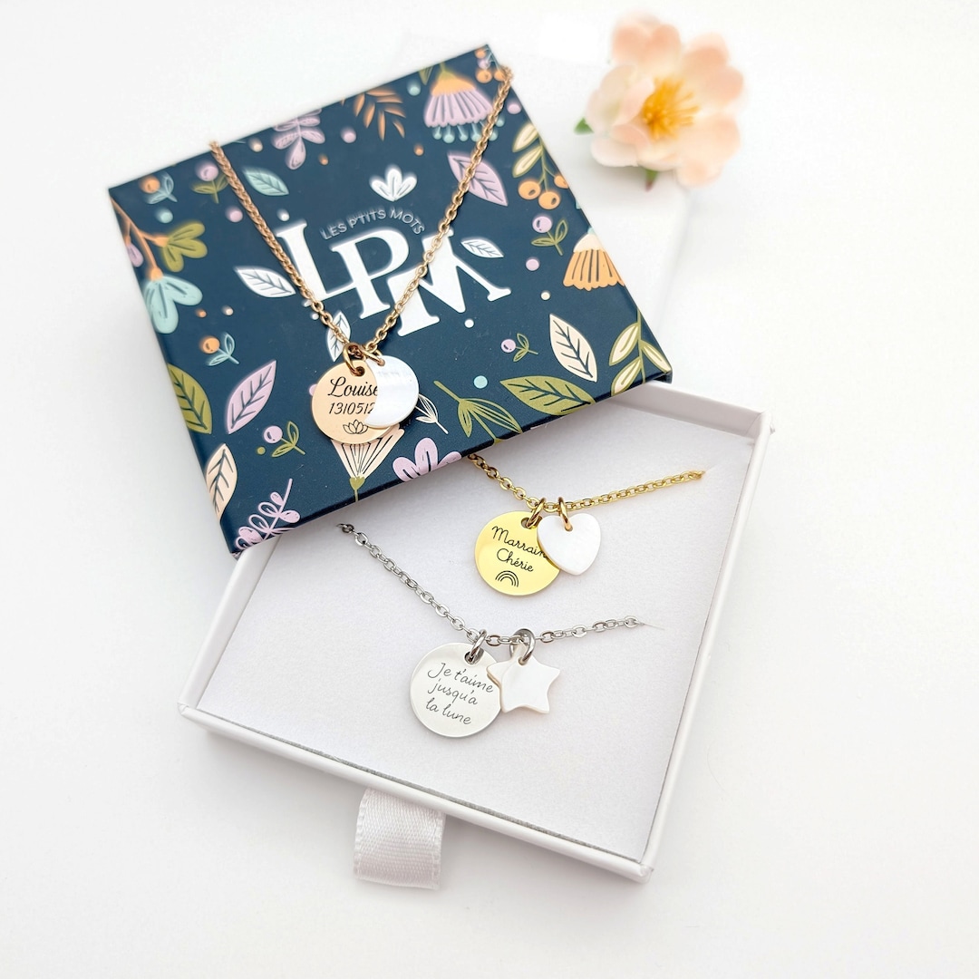 パーソナライズされた女性用ネックレスとパールチャーム、ママネックレス、ママジュエリー、ゴッドマザーギフト、おばあちゃん、出産祝い、母の日ギフト -  Etsy 日本