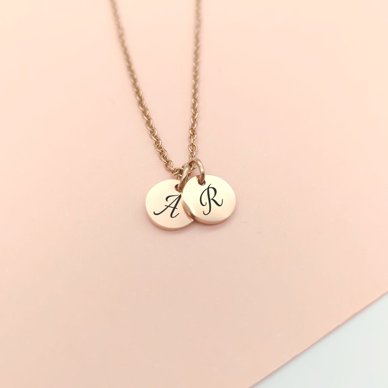 Collier Personnalisable avec initiale, Collier personnalisé femme, Bijou maman, Cadeau Marraine, Cadeau Fête des mères, Cadeau naissance, image 4