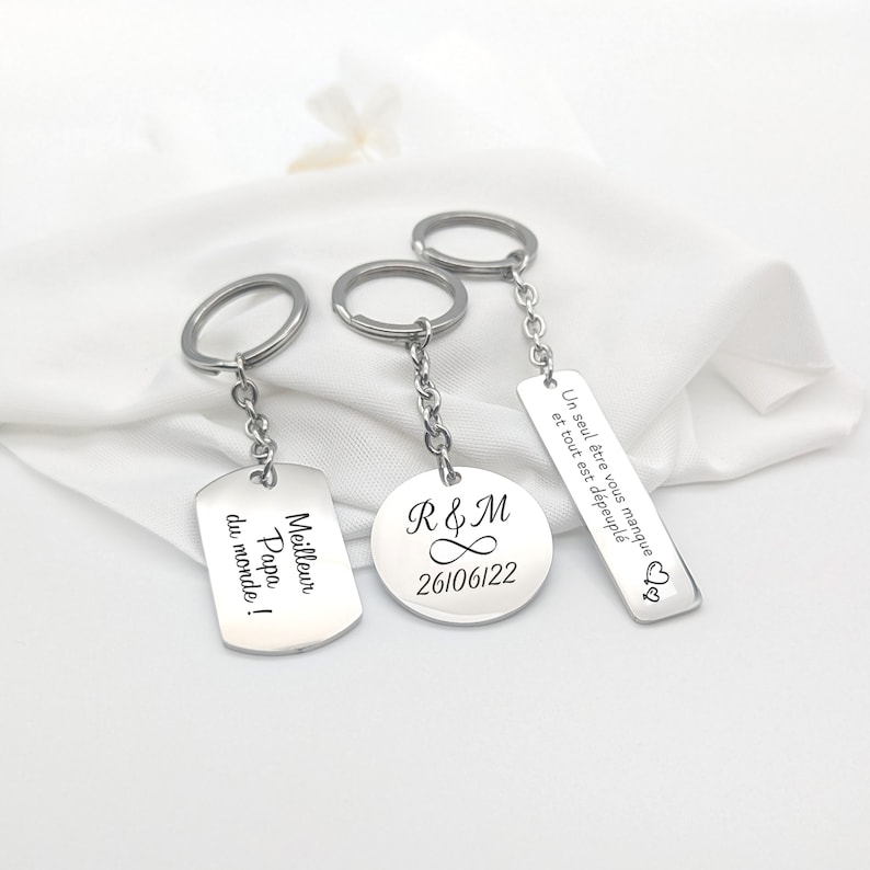 Personalized key ring Father's Day gift, Mother's Day gift, Licensed gift, Competition gift, Biker gift, Wedding witness gift image 4