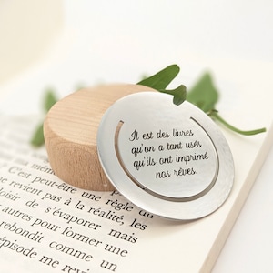 Personalized Stainless Steel Bookmark - Custom Engraving, Front and Back Optional