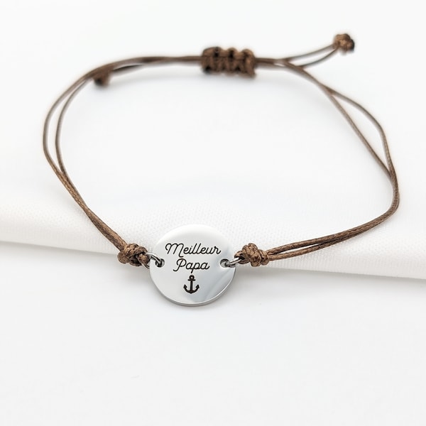 Bracelet homme personnalisable - Cadeau saint valentin homme, Cadeau fête des pères, Bracelet homme, Cadeau témoin