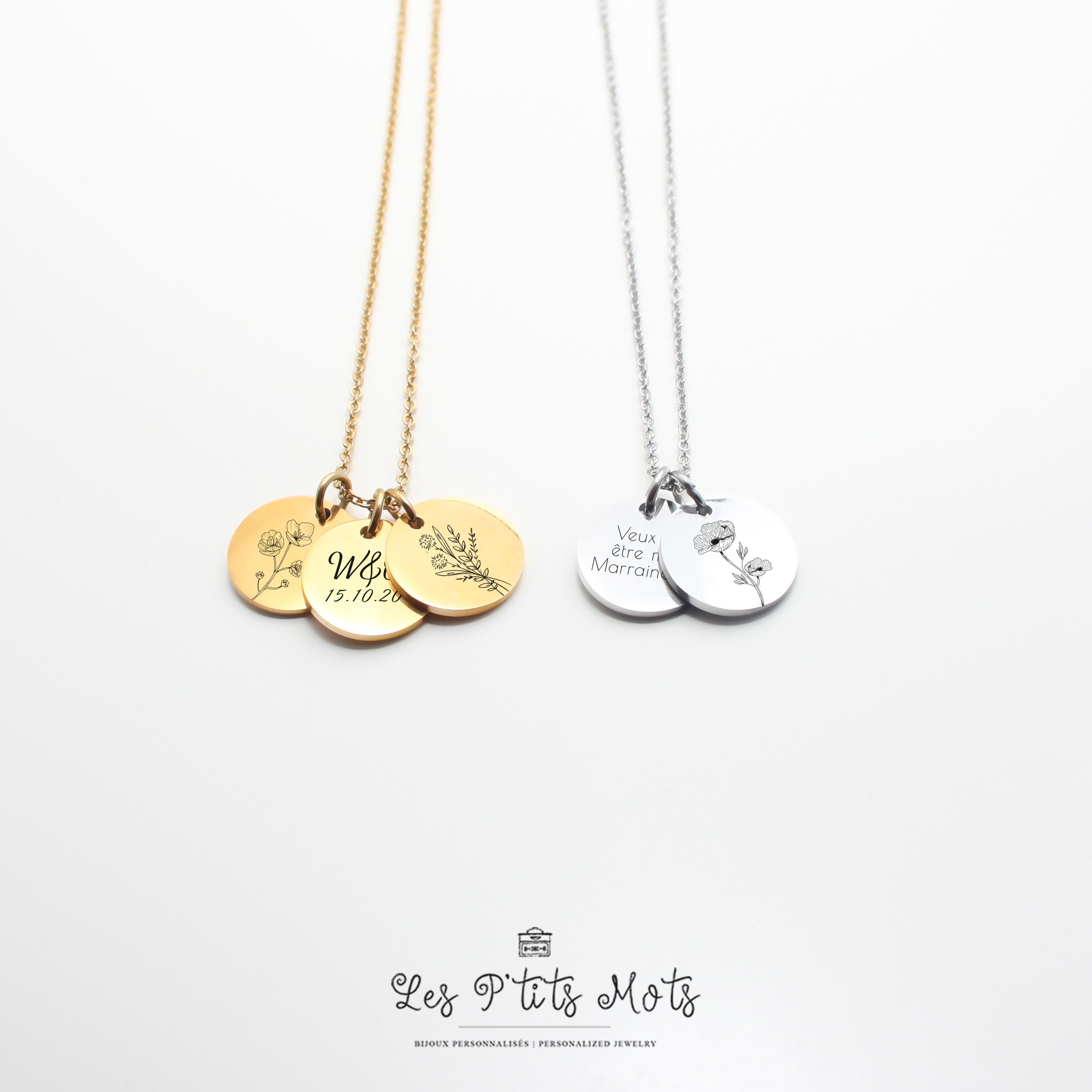 Personalized Necklace Bouquet of 