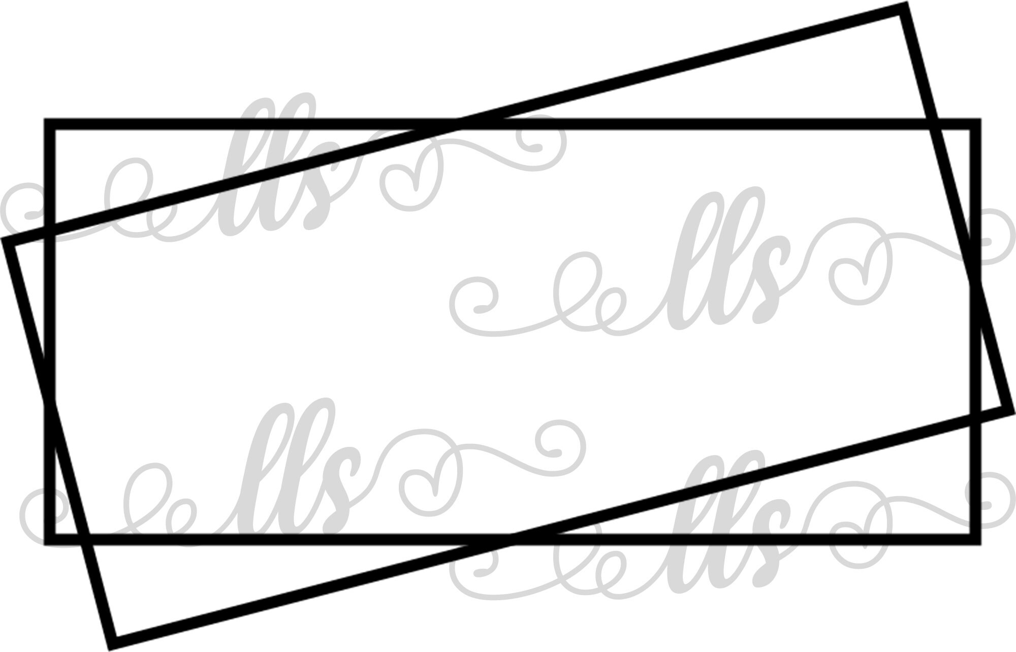 Blank Square Sayings Double Square, Triple Square, Star Frame